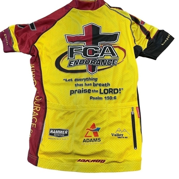 FCA Jakroo Fellowship of Christian Athletes Womens Bike Cycling Jersey Large New - Picture 7 of 7